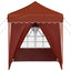 Pop-up Festtelt 195 x 195 x 245 cm Terrakotta Oxford stof