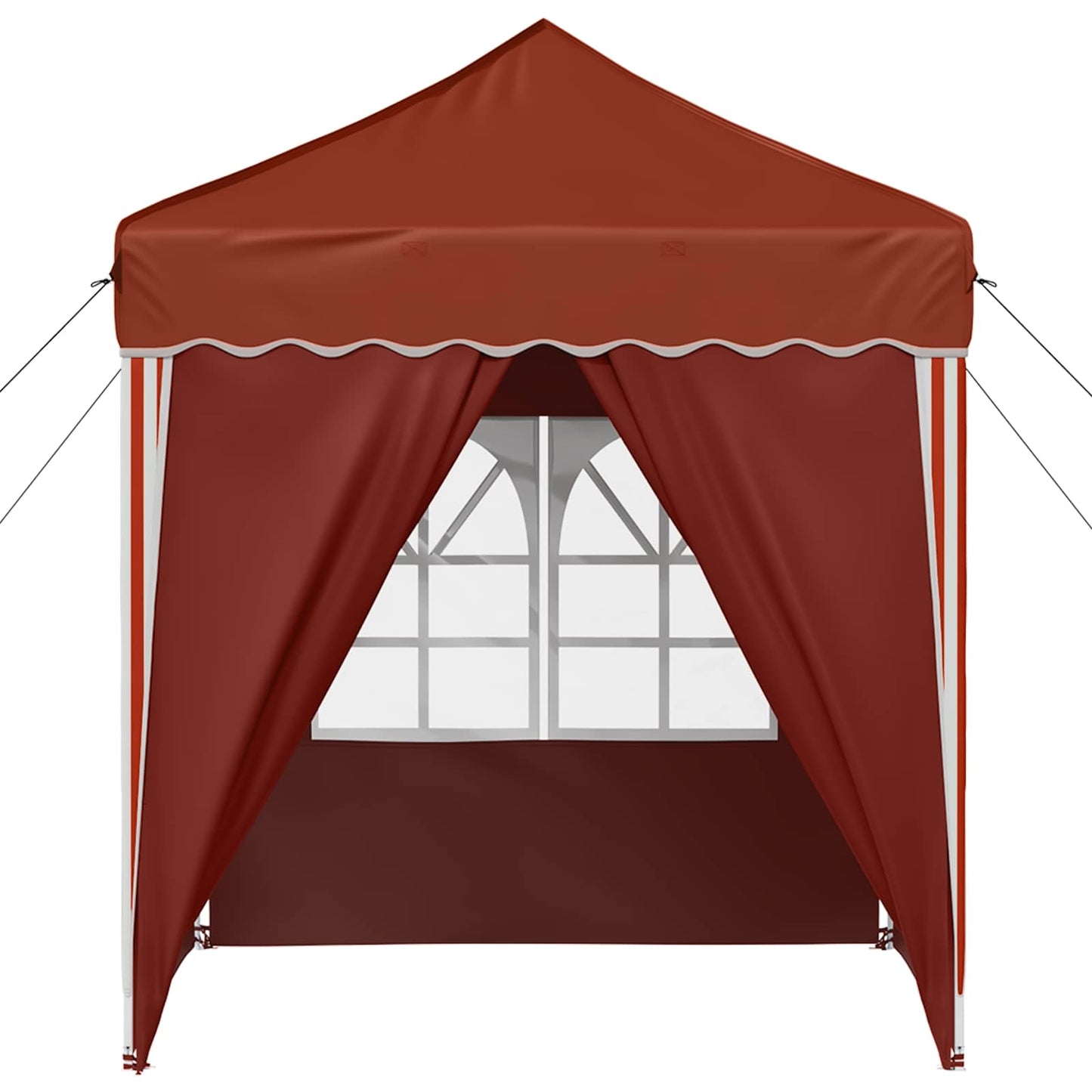 Pop-up Festtelt 195 x 195 x 245 cm Terrakotta Oxford stof