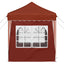 Pop-up Festtelt 195 x 195 x 245 cm Terrakotta Oxford stof