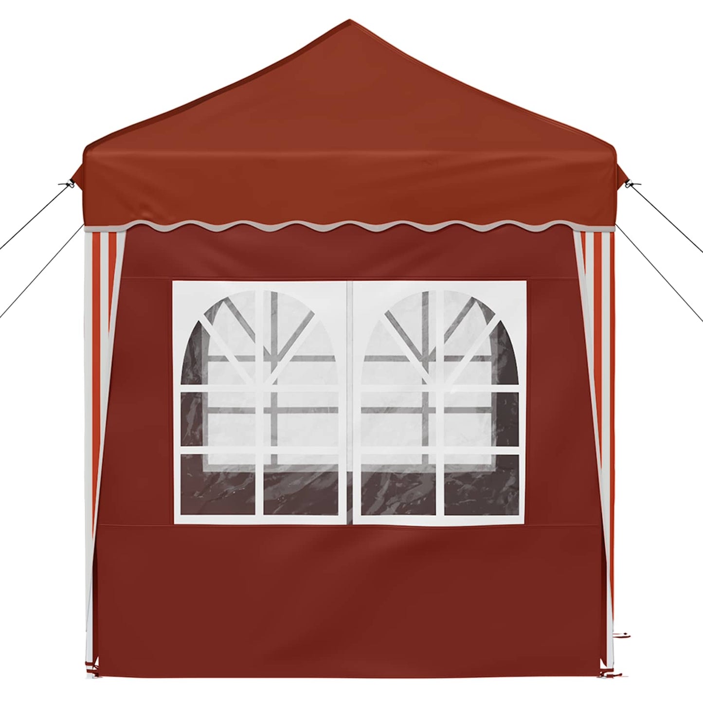 Pop-up Festtelt 195 x 195 x 245 cm Terrakotta Oxford stof