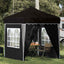 Pop-up Festtelt 195 x 195 x 245 cm Sort Oxford stof