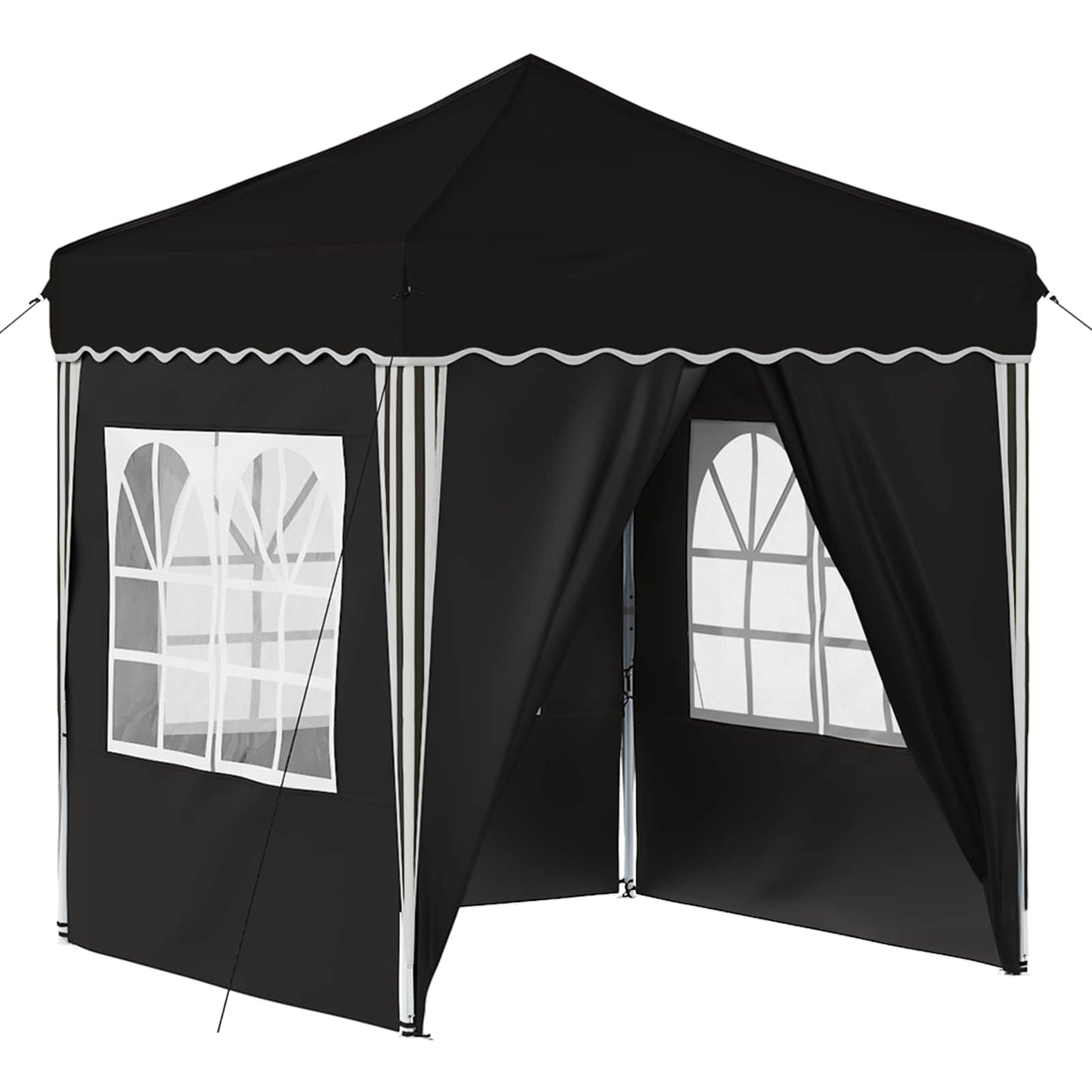 Pop-up Festtelt 195 x 195 x 245 cm Sort Oxford stof