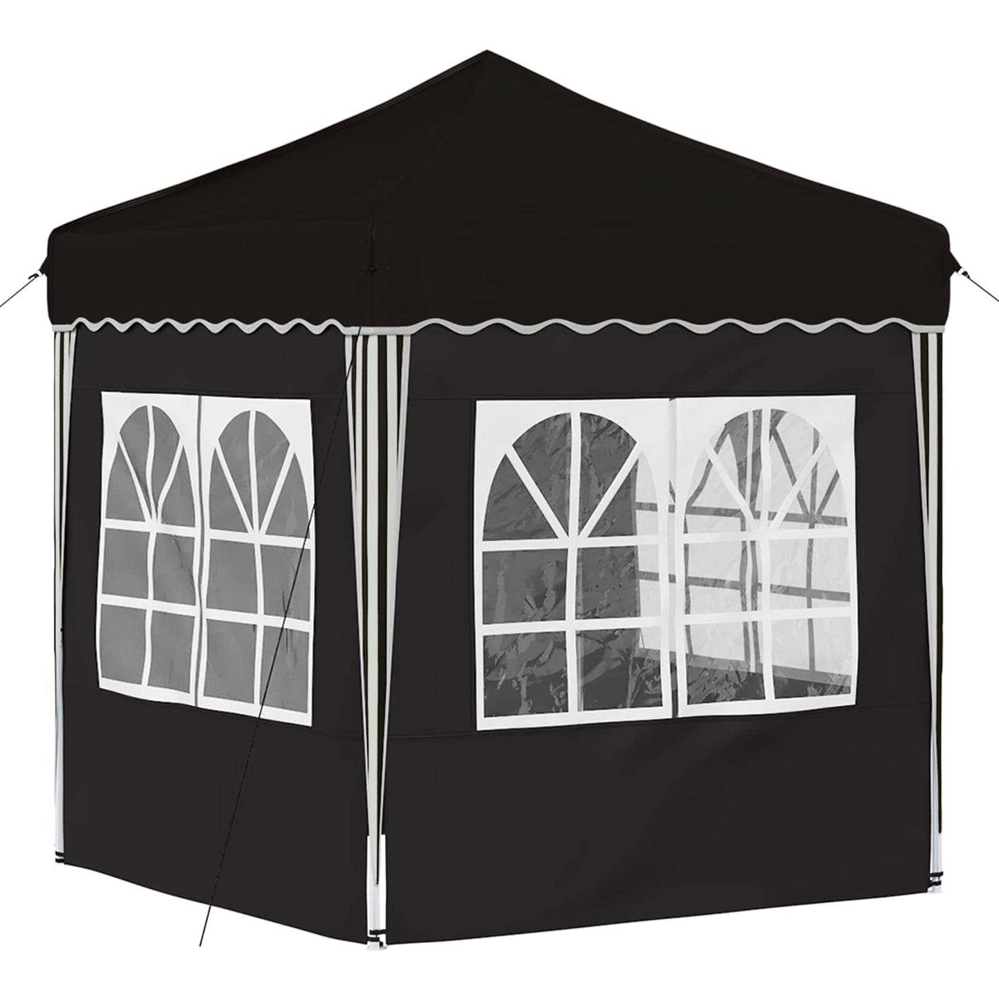Pop-up Festtelt 195 x 195 x 245 cm Sort Oxford stof