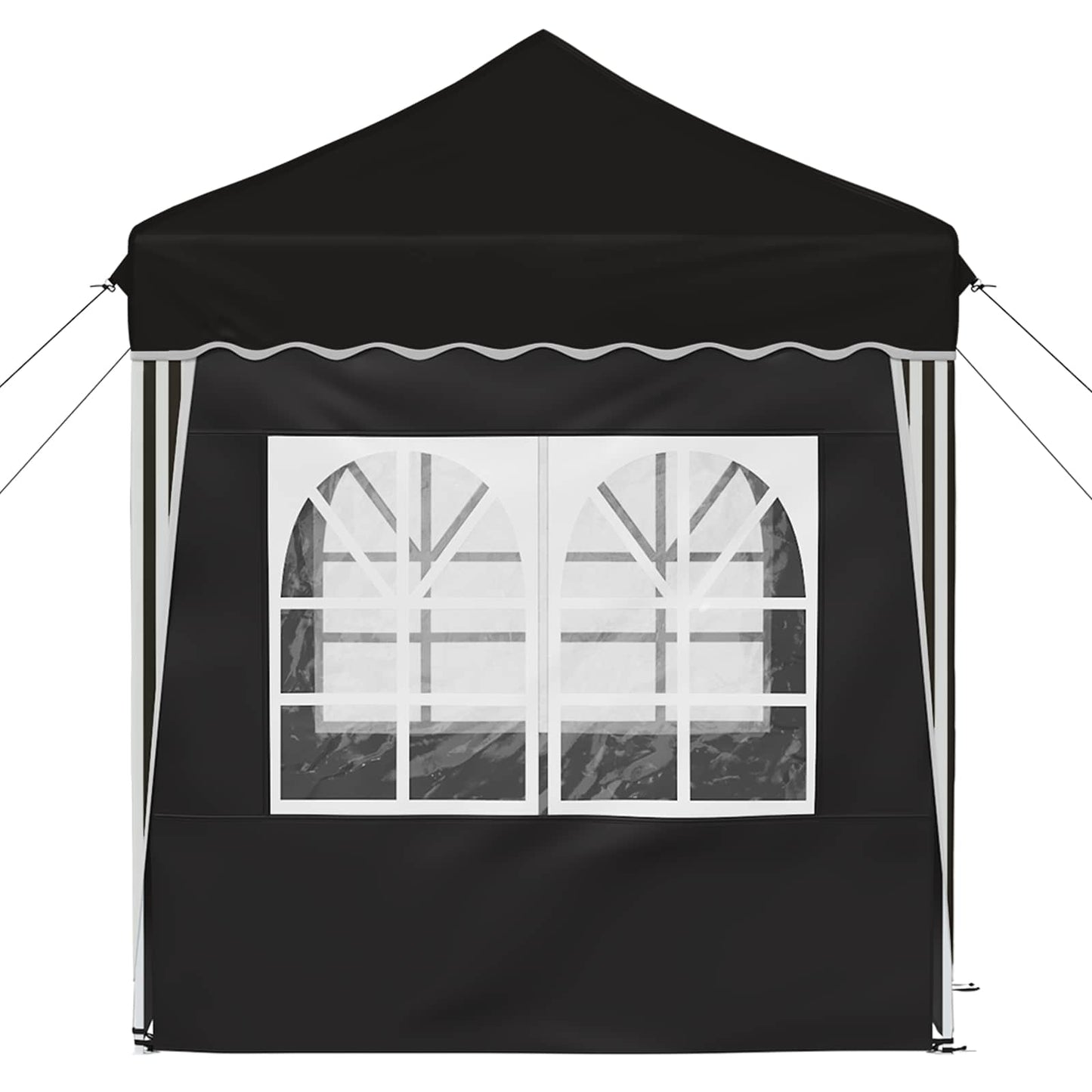 Pop-up Festtelt 195 x 195 x 245 cm Sort Oxford stof