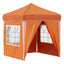 Pop-up Festtelt 195 x 195 x 245 cm Orange Oxford stof