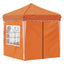 Pop-up Festtelt 195 x 195 x 245 cm Orange Oxford stof