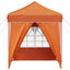 Pop-up Festtelt 195 x 195 x 245 cm Orange Oxford stof