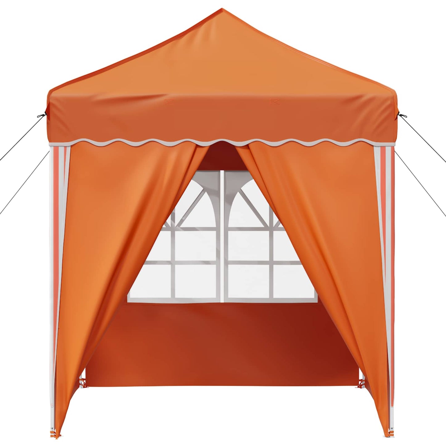 Pop-up Festtelt 195 x 195 x 245 cm Orange Oxford stof