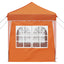 Pop-up Festtelt 195 x 195 x 245 cm Orange Oxford stof