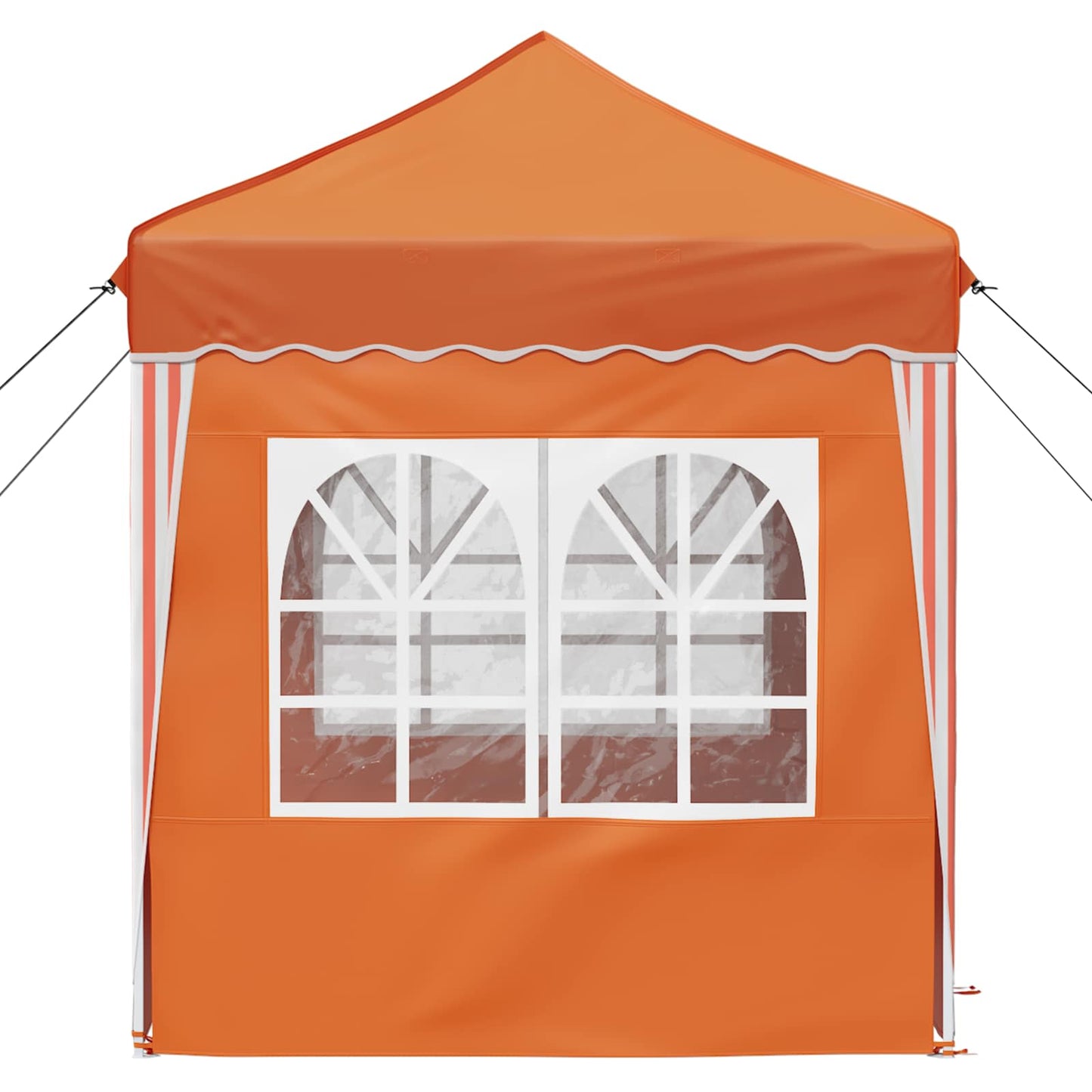 Pop-up Festtelt 195 x 195 x 245 cm Orange Oxford stof