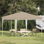 Pop-up Festtelt 288 x 288 x 245 cm Cremefarvet Oxford stof