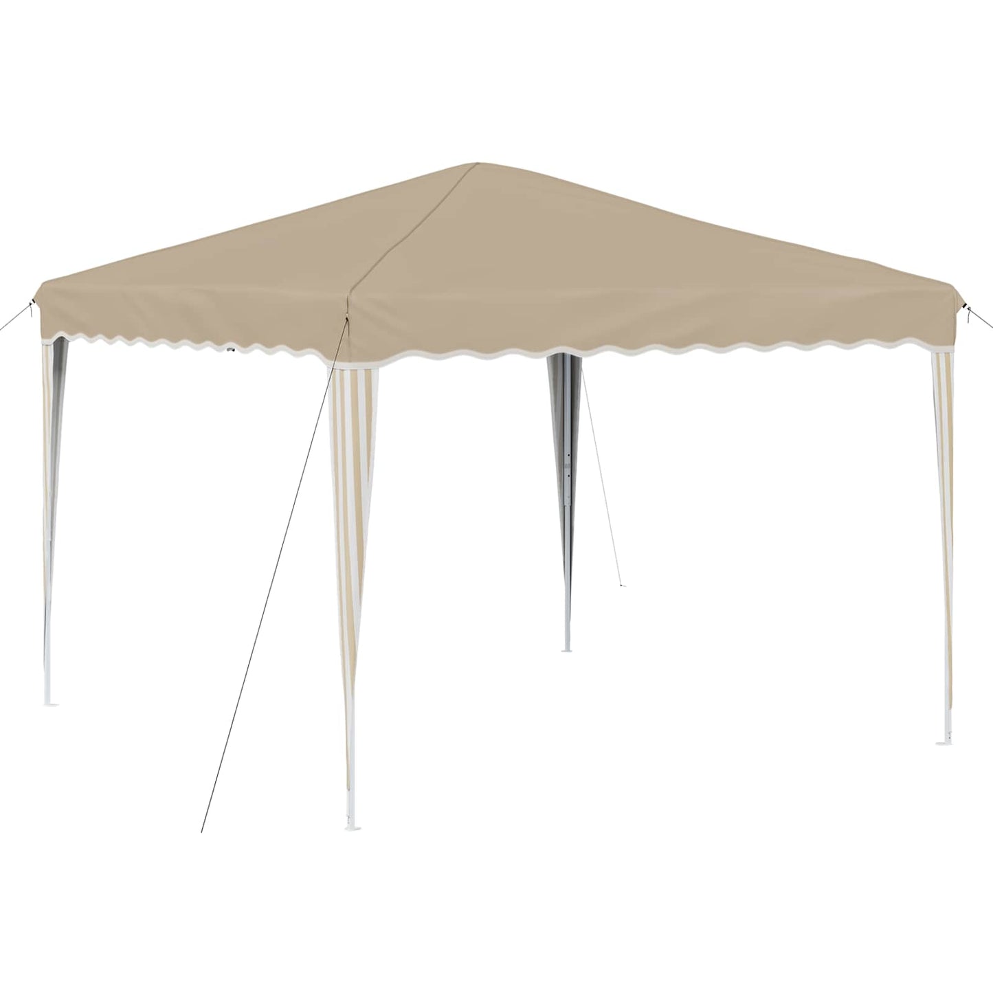 Pop-up Festtelt 288 x 288 x 245 cm Cremefarvet Oxford stof