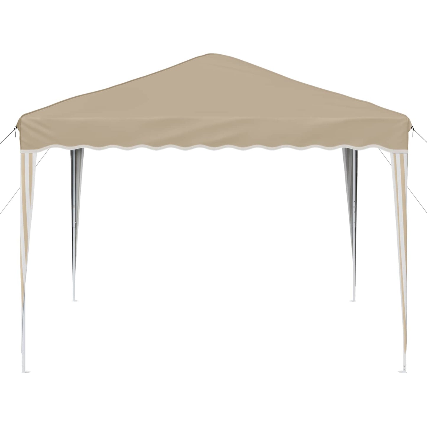 Pop-up Festtelt 288 x 288 x 245 cm Cremefarvet Oxford stof