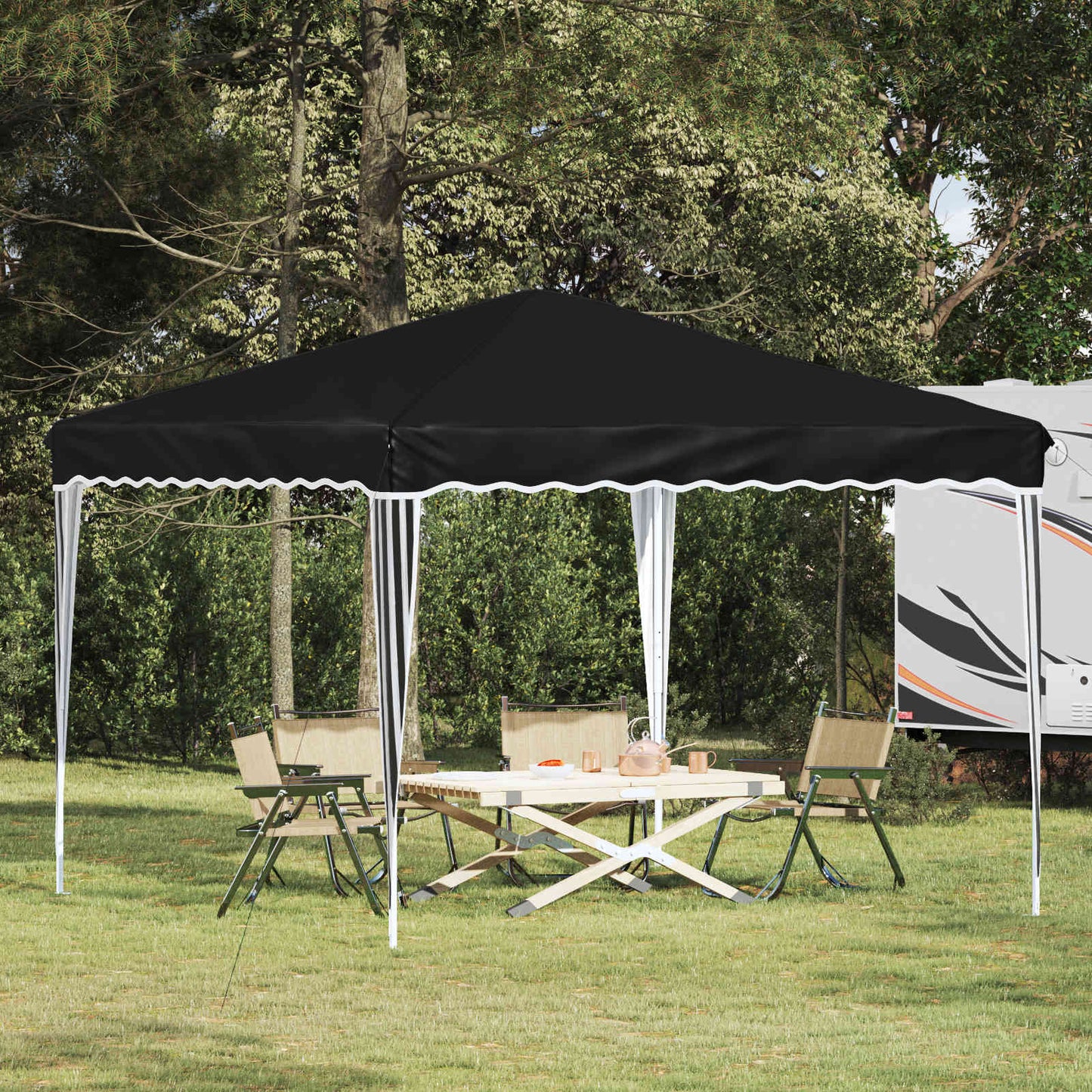 Pop-up Festtelt 288 x 288 x 245 cm Antracit Oxford stof