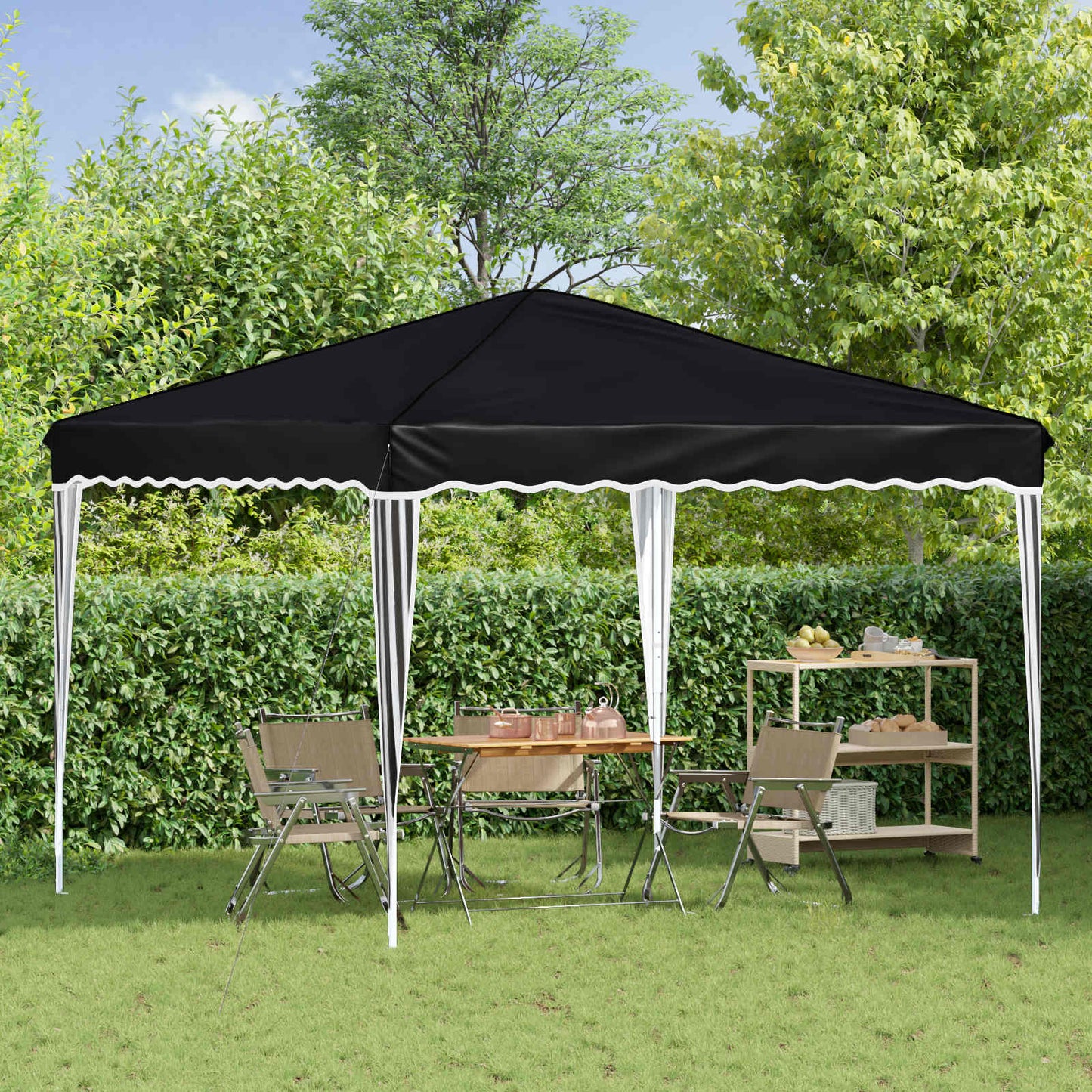 Pop-up Festtelt 288 x 288 x 245 cm Antracit Oxford stof