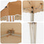 Pop-up Festtelt 288 x 288 x 245 cm Beige Oxford stof