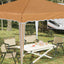 Pop-up Festtelt 288 x 288 x 245 cm Beige Oxford stof