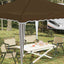 Pop-up Festtelt 288 x 288 x 245 cm Gråbrun Oxford stof