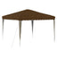 Pop-up Festtelt 288 x 288 x 245 cm Gråbrun Oxford stof