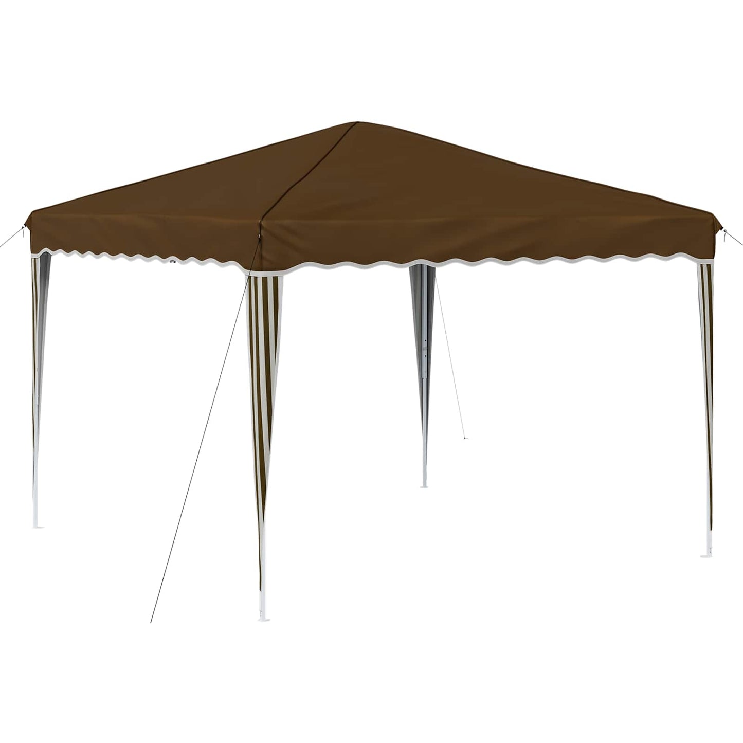 Pop-up Festtelt 288 x 288 x 245 cm Gråbrun Oxford stof