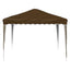 Pop-up Festtelt 288 x 288 x 245 cm Gråbrun Oxford stof