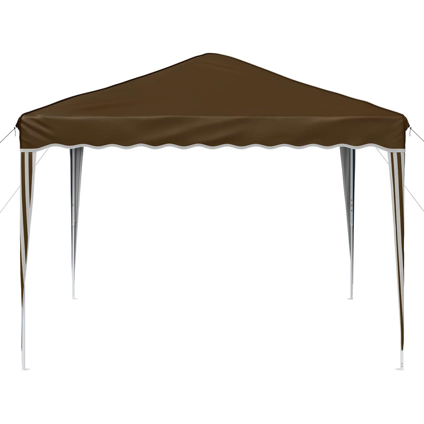 Pop-up Festtelt 288 x 288 x 245 cm Gråbrun Oxford stof