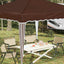 Pop-up Festtelt 288 x 288 x 245 cm Brun Oxford stof