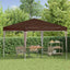 Pop-up Festtelt 288 x 288 x 245 cm Brun Oxford stof