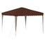 Pop-up Festtelt 288 x 288 x 245 cm Brun Oxford stof