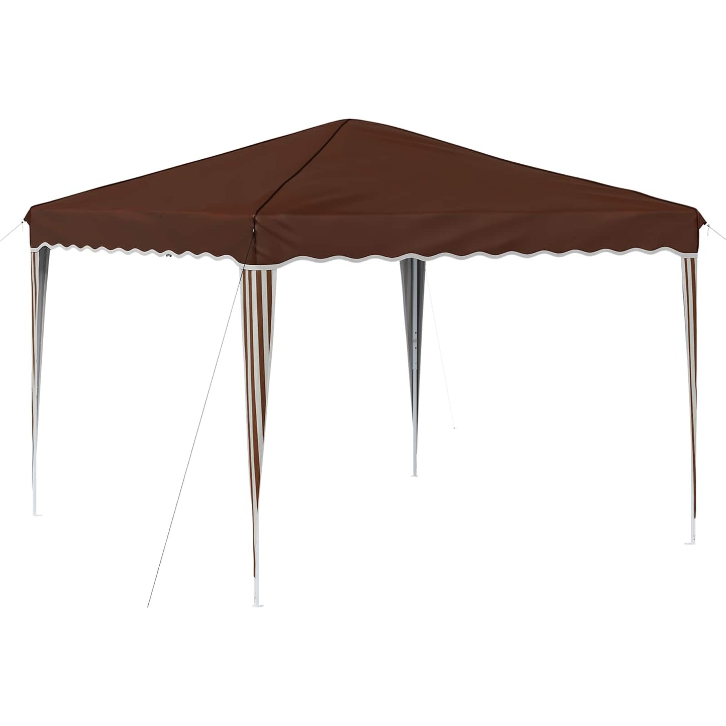 Pop-up Festtelt 288 x 288 x 245 cm Brun Oxford stof