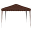 Pop-up Festtelt 288 x 288 x 245 cm Brun Oxford stof