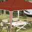 Pop-up Festtelt 288 x 288 x 245 cm Terrakotta Oxford stof