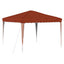 Pop-up Festtelt 288 x 288 x 245 cm Terrakotta Oxford stof