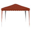 Pop-up Festtelt 288 x 288 x 245 cm Terrakotta Oxford stof