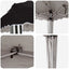 Pop-up Festtelt 288 x 288 x 245 cm Sort Oxford stof