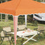 Pop-up Festtelt 288 x 288 x 245 cm Orange Oxford stof