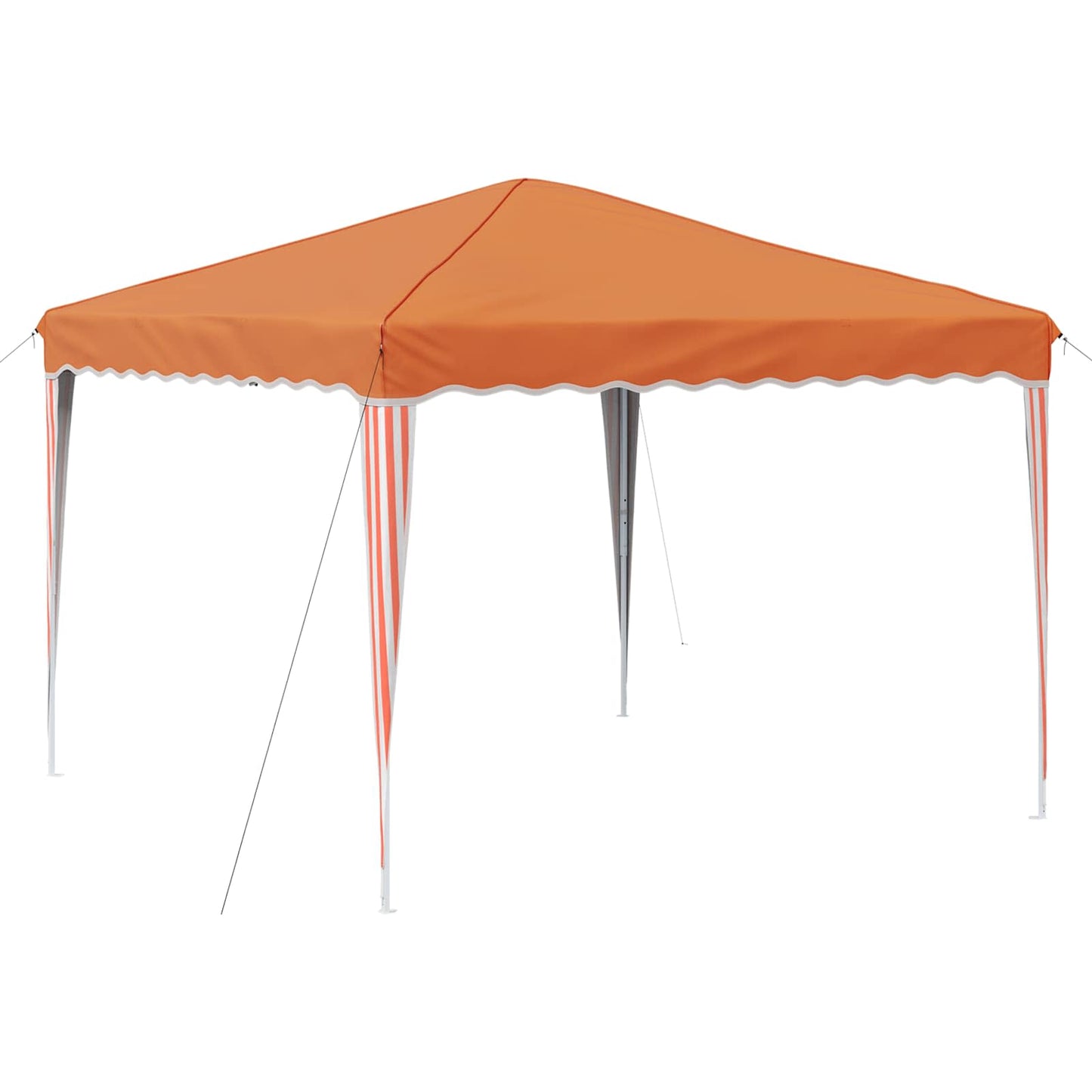 Pop-up Festtelt 288 x 288 x 245 cm Orange Oxford stof