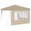 Pop-up Festtelt 288 x 288 x 245 cm Cremefarvet Oxford stof