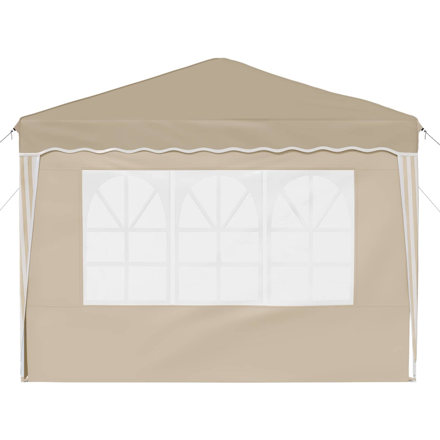 Pop-up Festtelt 288 x 288 x 245 cm Cremefarvet Oxford stof