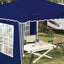 Pop-up Festtelt 288 x 288 x 245 cm Blå Oxford stof