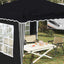 Pop-up Festtelt 288 x 288 x 245 cm Antracit Oxford stof