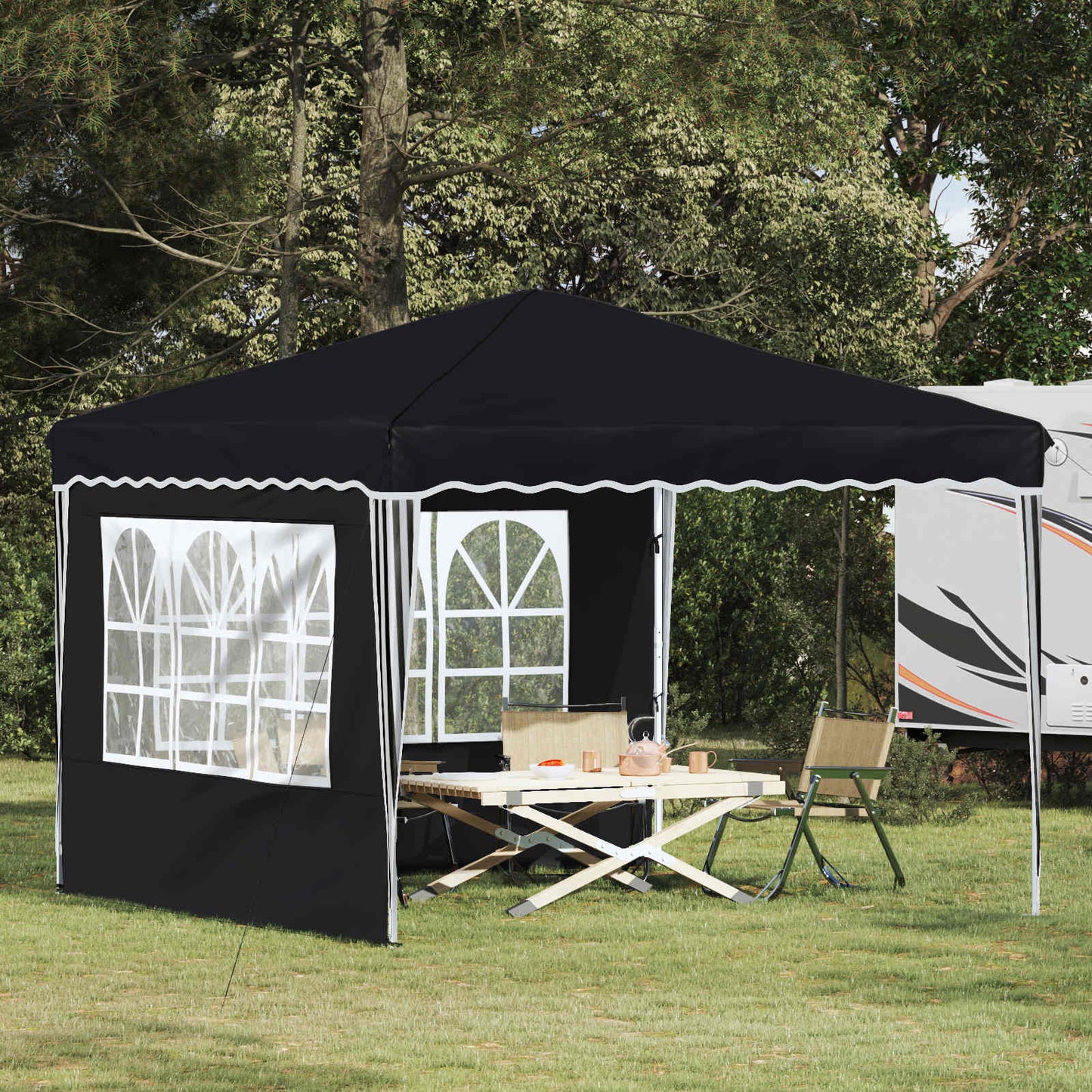 Pop-up Festtelt 288 x 288 x 245 cm Antracit Oxford stof