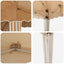 Pop-up Festtelt 288 x 288 x 245 cm Beige Oxford stof