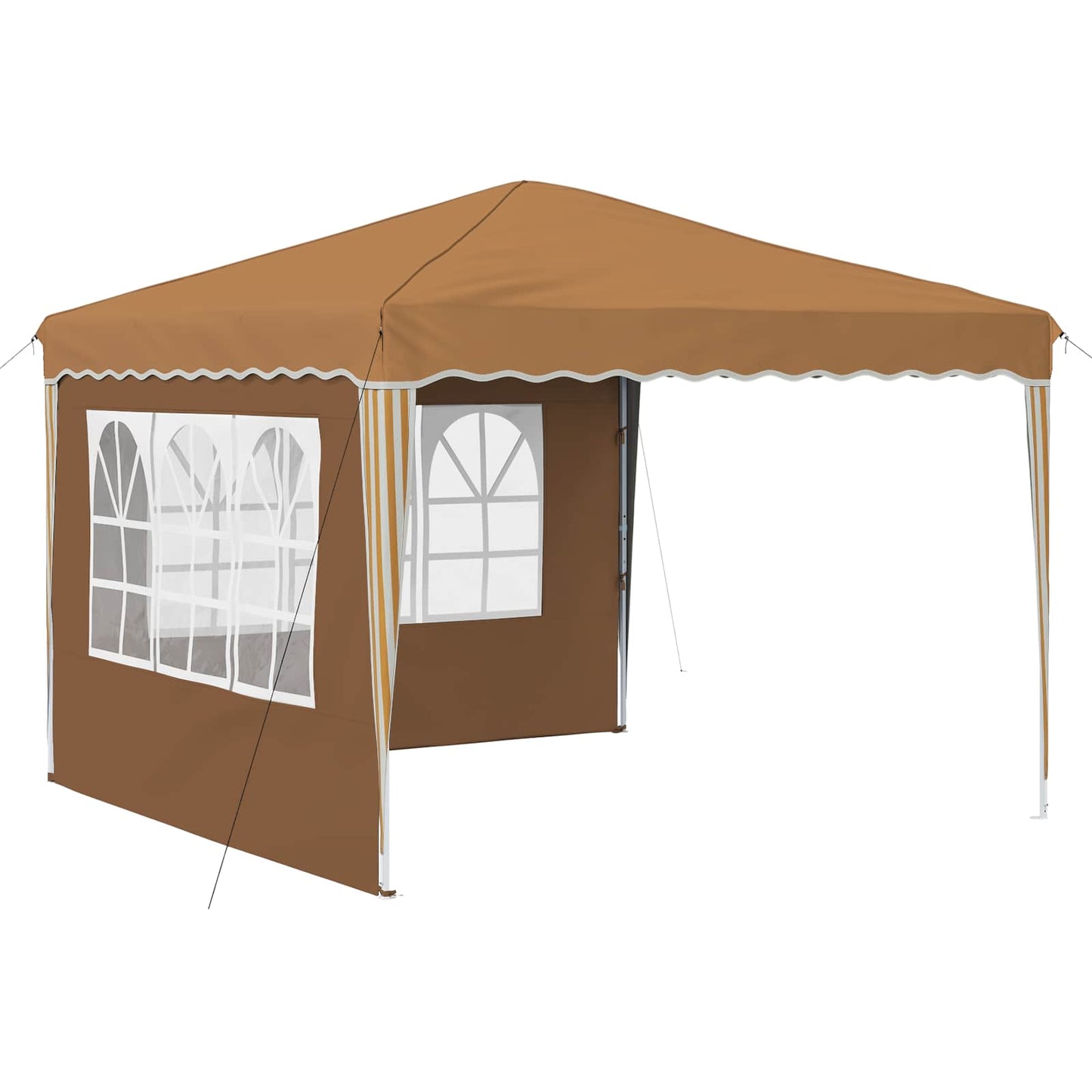 Pop-up Festtelt 288 x 288 x 245 cm Beige Oxford stof