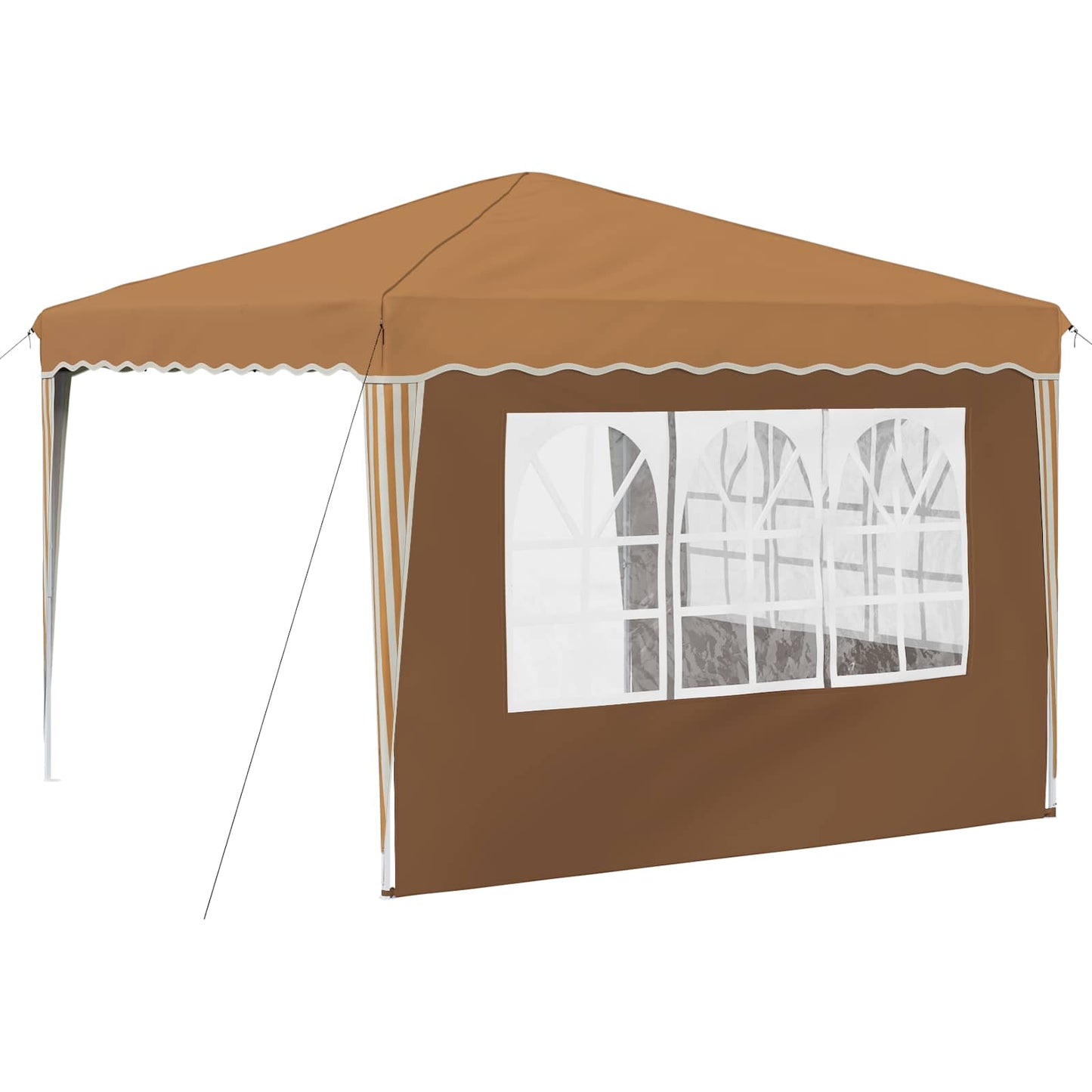 Pop-up Festtelt 288 x 288 x 245 cm Beige Oxford stof