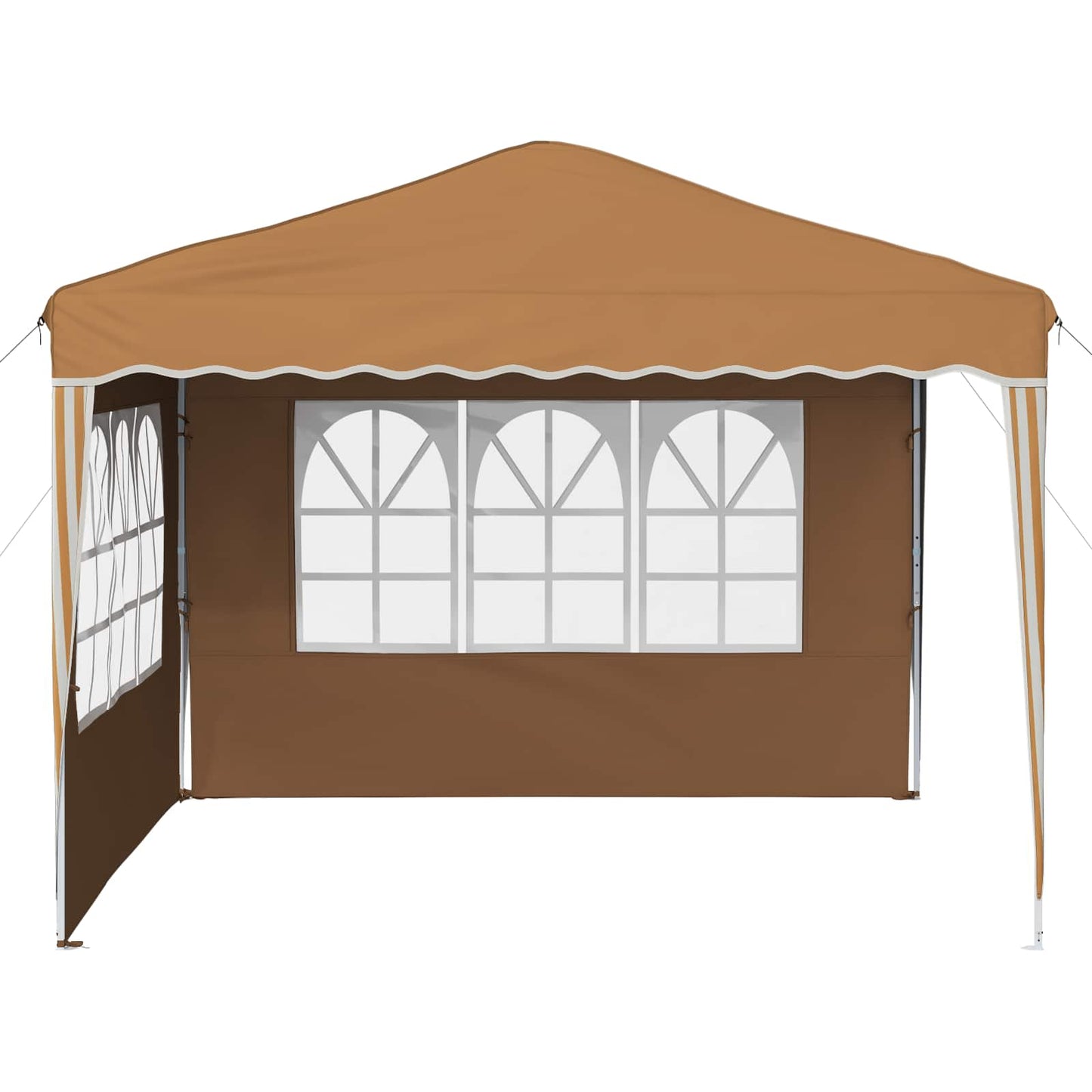 Pop-up Festtelt 288 x 288 x 245 cm Beige Oxford stof