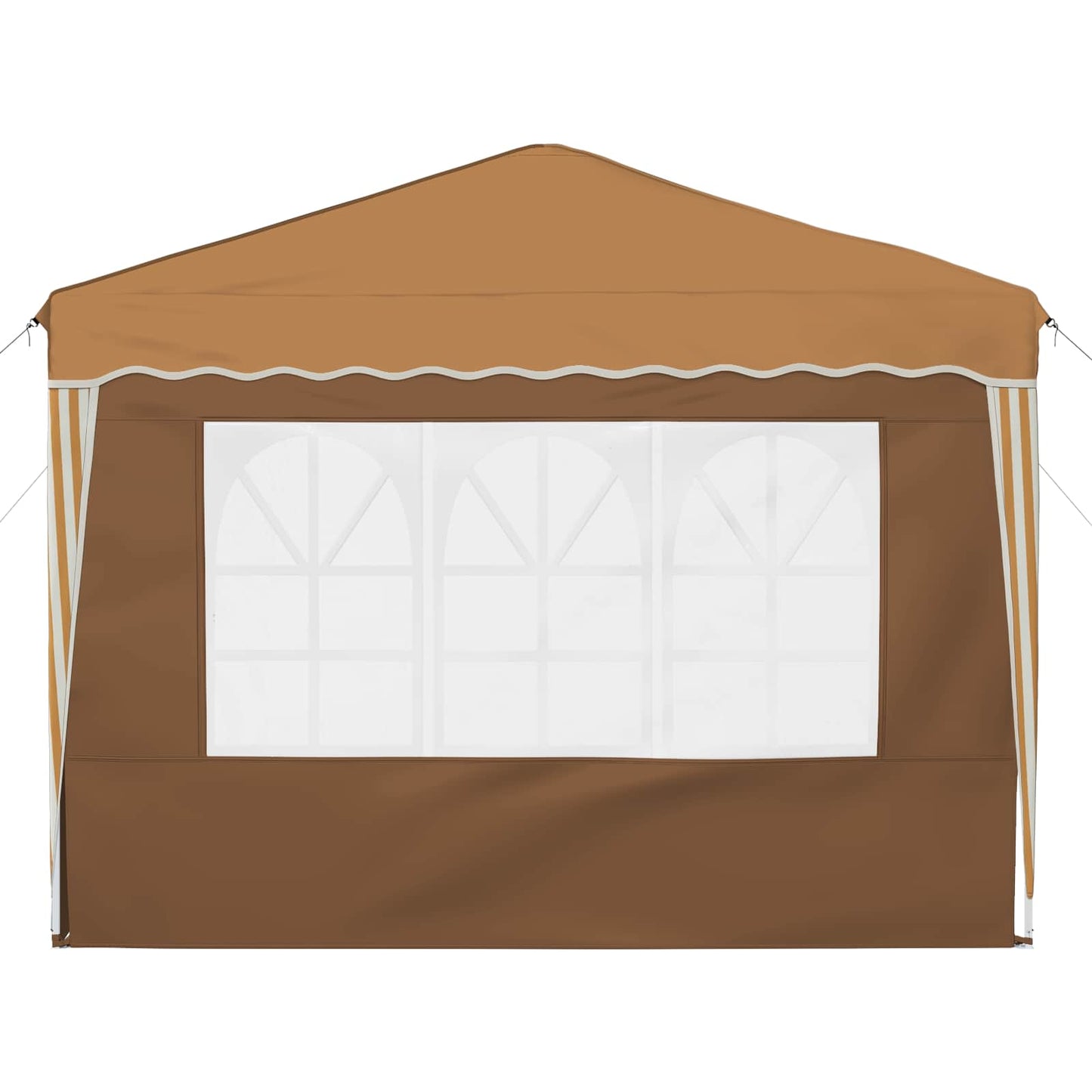 Pop-up Festtelt 288 x 288 x 245 cm Beige Oxford stof