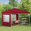 Pop-up Festtelt 288 x 288 x 245 cm Bordeaux Oxford stof