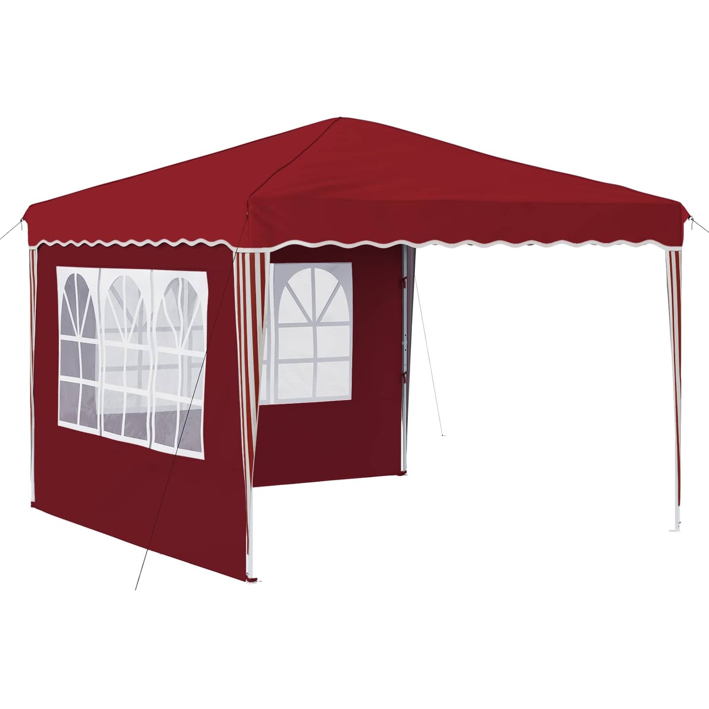 Pop-up Festtelt 288 x 288 x 245 cm Bordeaux Oxford stof