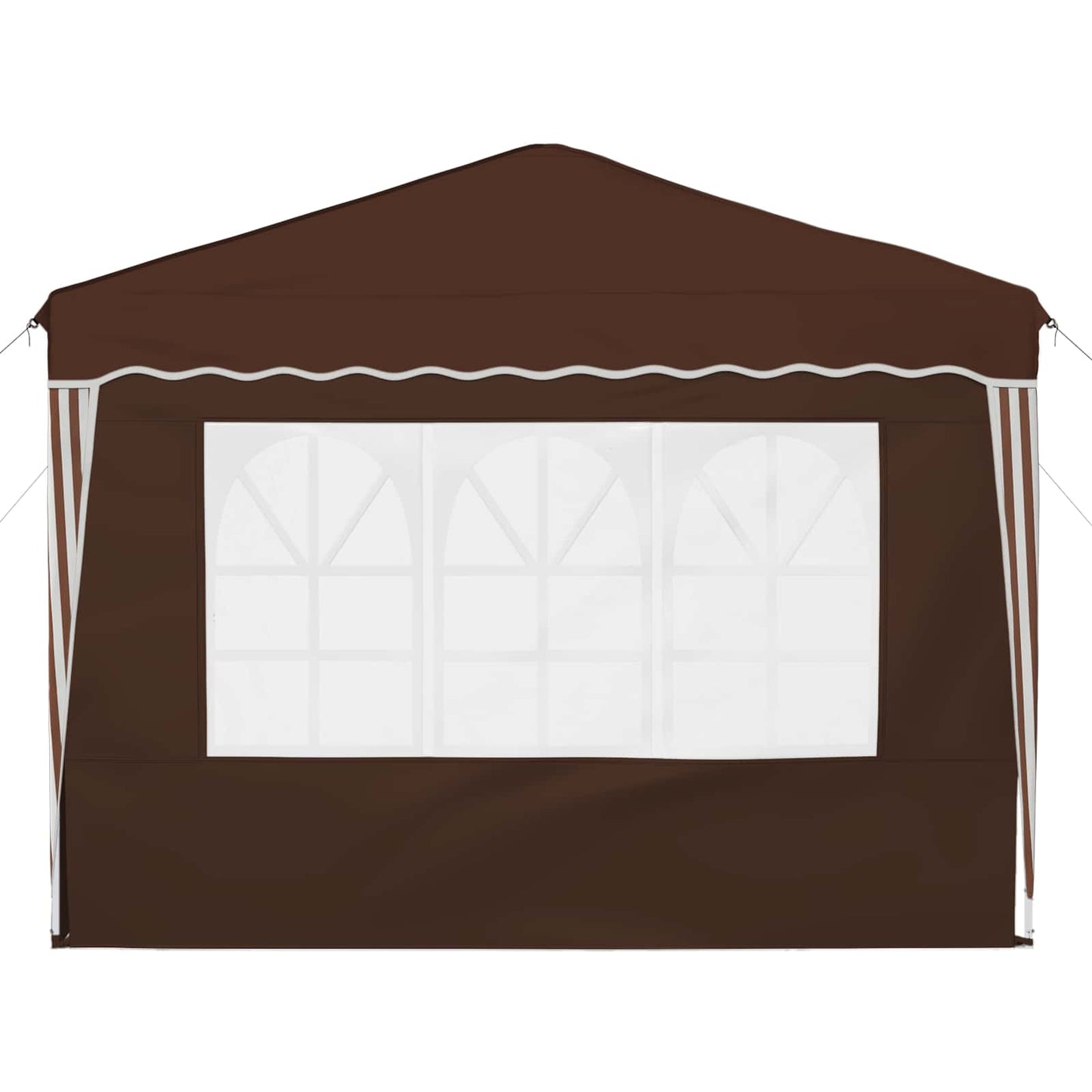 Pop-up Festtelt 288 x 288 x 245 cm Brun Oxford stof